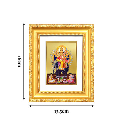 Diviniti 24K Gold Plated Vishvakarma |Divine Table Top Frame for Home Mandir & Office Decor | Luxury Spiritual Gift
