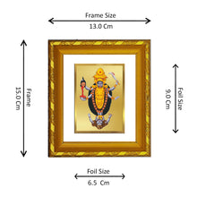 Load image into Gallery viewer, DIVINITI 24K Gold Plated Maa Kali Photo Frame For Home Decor, Puja, Festive Gift (15.0 X 13.0 CM)
