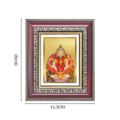Diviniti 24K Gold Plated Siddhi Vinayak (Classic) Divine Table Top Frame for Home Mandir & Office Decor | Luxury Spiritual Gift