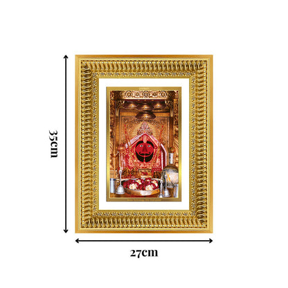 Diviniti 24K Gold Plated Salasar Balaji (Classic) Divine Wall Frame for Home Mandir & Office Decor | Luxury Spiritual Gift