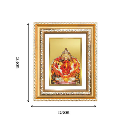 Diviniti 24K Gold Plated Siddhi Vinayak (Classic) Divine Wall and Table Top Frame for Home Mandir & Office Decor | Luxury Spiritual Gift