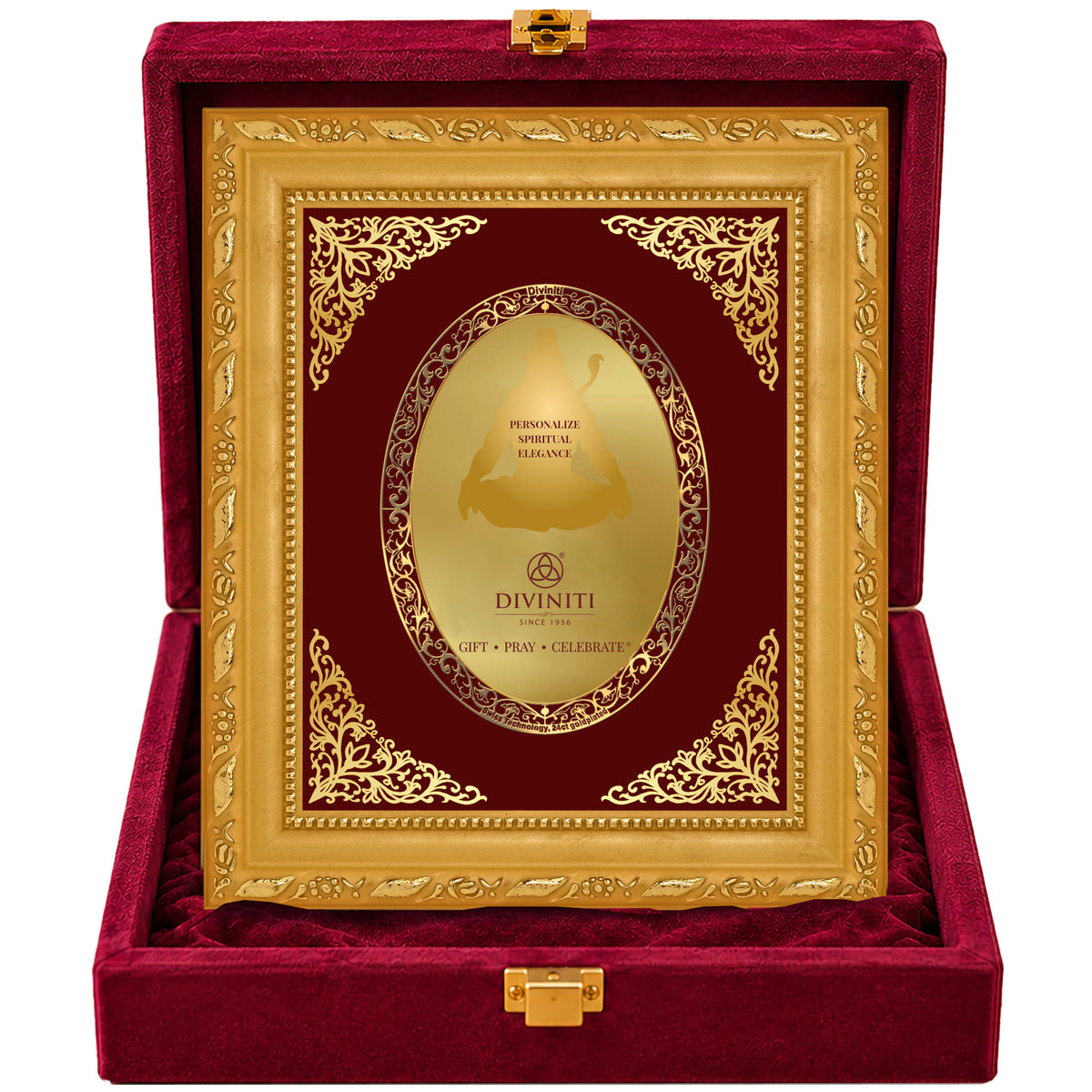 24K Gold-Plated Personalized Frame | Premium Gift Box | 16x13.5 CM