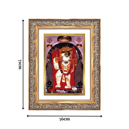 Diviniti 24K Gold Plated Mehndipur Balaji (Classic) Divine Wall Frame for Home Mandir & Office Decor | Luxury Spiritual Gift