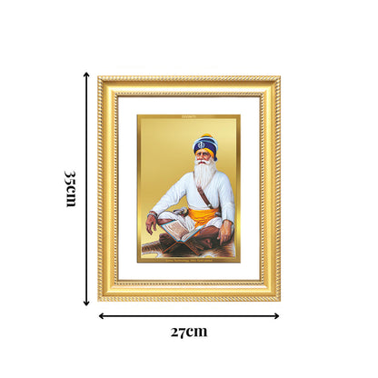 Diviniti 24K Gold Plated Baba Deep Singh Sacred Sikh Wall Frame for Home Decor & Office Ambiance | Premium Spiritual Gift