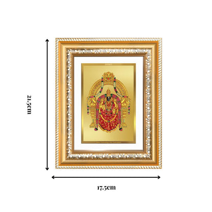 Diviniti 24K Gold Plated Padmavati (Classic) Divine Wall and Table Top Frame for Home Mandir & Office Decor | Luxury Spiritual Gift