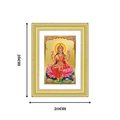 Diviniti 24K Gold Plated Lakshmi (Classic) Divine Wall Frame for Home Mandir & Office Decor | Luxury Spiritual Gift