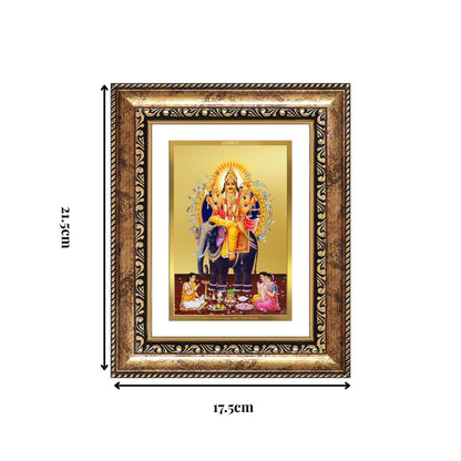 Diviniti 24K Gold Plated Vishvakarma (Classic) Divine Wall and Table Top Frame for Home Mandir & Office Decor | Luxury Spiritual Gift