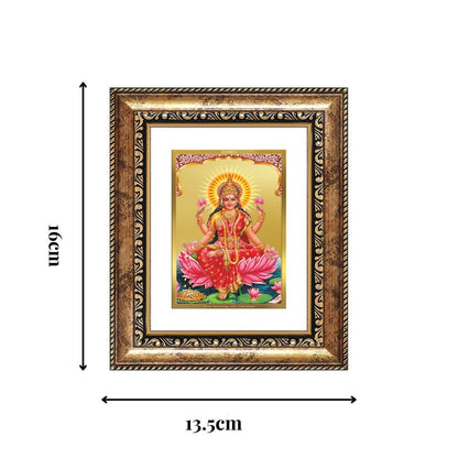 Diviniti 24K Gold Plated Lakshmi Divine Table Top Frame for Home Mandir & Office Decor | Luxury Spiritual Gift