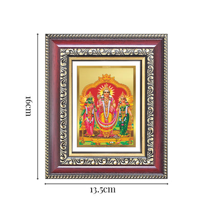 Diviniti 24K Gold Plated Murugan Velli (Classic) Divine Table Top Frame for Home Mandir & Office Decor | Luxury Spiritual Gift