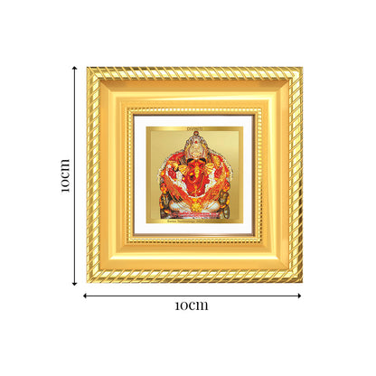 Diviniti Siddhi Vinayak Tabletop Photo Frame in 24K Gold Plated Foil | Success, Wisdom & Divine Blessings | DG015S1A (10x10 CM)