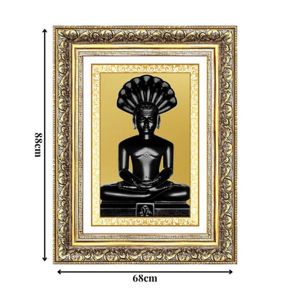 Diviniti 24K Gold Plated Parshvanath (Classic) Divine Wall Frame for Home Mandir & Office Decor | Luxury Spiritual Gift
