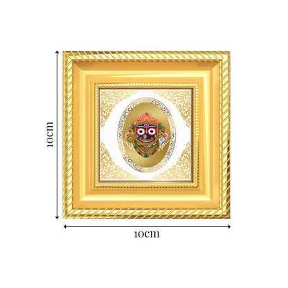 Lord Jagannath | Divine Krishna Form Royal Tabletop Photo Frame in 24K Gold Plated Foil