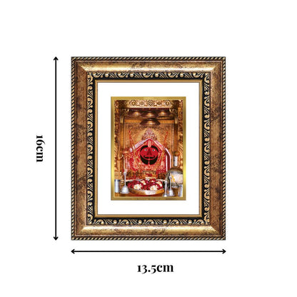 Diviniti 24K Gold Plated Salasar Balaji Divine Table Top Frame for Home Mandir & Office Decor | Luxury Spiritual Gift