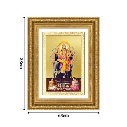Diviniti 24K Gold Plated Vishvakarma (Classic) Divine Wall Frame for Home Mandir & Office Decor | Luxury Spiritual Gift