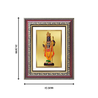 Diviniti 24K Gold Plated Ram Lalla With Arch (Classic) Divine Wall and Table Top Frame for Home Mandir & Office Decor | Luxury Spiritual Gift