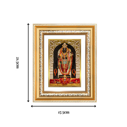 Diviniti 24K Gold Plated Ram Lalla (Classic) Divine Wall and Table Top Frame for Home Mandir & Office Decor | Luxury Spiritual Gift