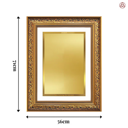 Diviniti Double Glass Frame Personalised Wall Photo Frame in 24K Gold Plated Foil