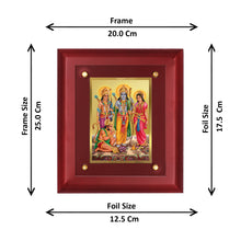 Load image into Gallery viewer, Diviniti 24K Gold Plated Ram Darbar Photo Frame For Home Decor, Wall Hanging Decor, Table Decor, Worship &amp; Luxury Gift (20 CM X 25 CM)