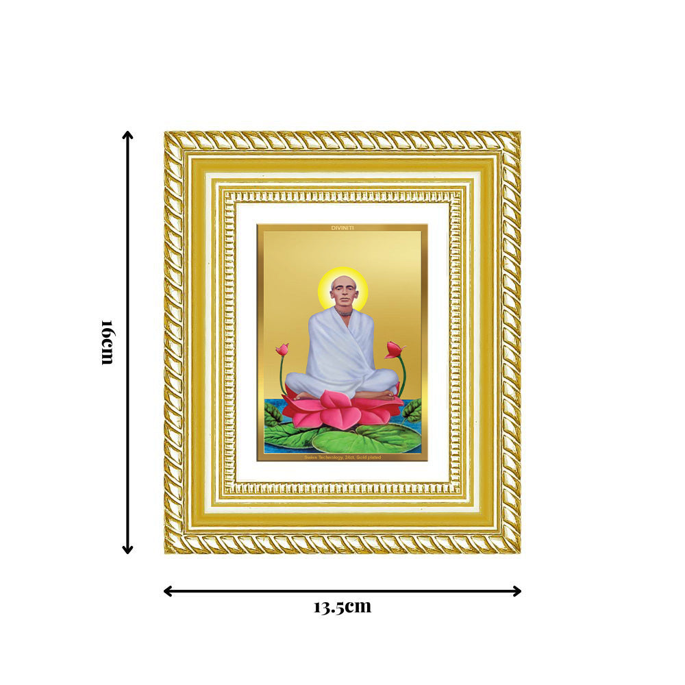 Diviniti 24K Gold Plated Ram Thakur Divine Table Top Frame for Home Mandir & Office Decor | Luxury Spiritual Gift