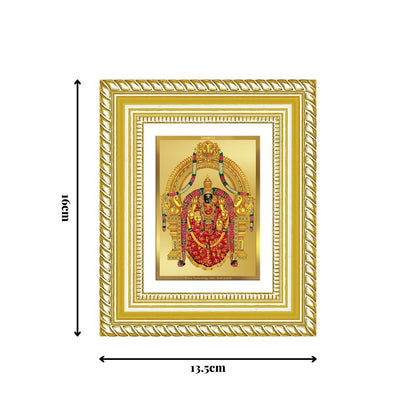 Diviniti 24K Gold Plated Padmavati Divine Table Top Frame for Home Mandir & Office Decor | Luxury Spiritual Gift