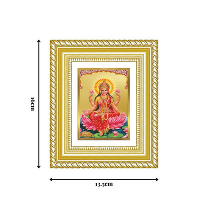 Diviniti 24K Gold Plated Lakshmi Divine Table Top Frame for Home Mandir & Office Decor | Luxury Spiritual Gift