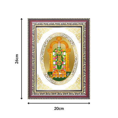 Meenakshi Amma | Divine Shakti Wall & Tabletop Royal Photo Frame in 24K Gold Plated Foil