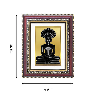 Diviniti 24K Gold Plated Parshvanath (Classic) Divine Wall and Table Top Frame for Home Mandir & Office Decor | Luxury Spiritual Gift