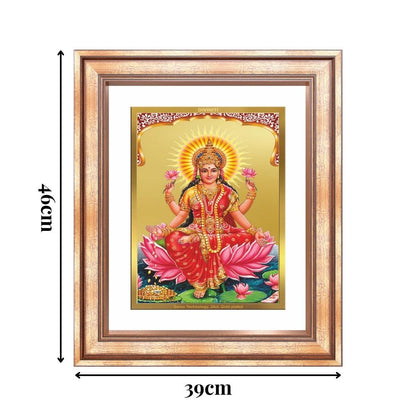 Diviniti 24K Gold Plated Lakshmi (Classic) Divine Wall Frame for Home Mandir & Office Decor | Luxury Spiritual Gift