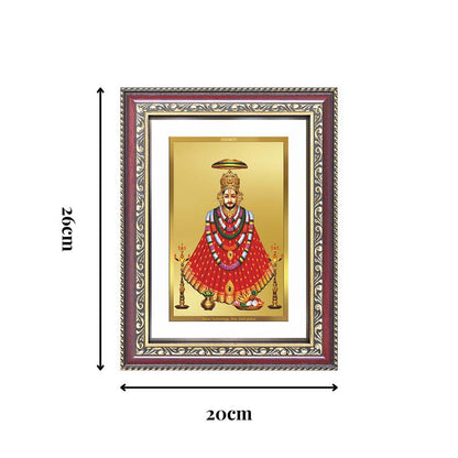 Diviniti 24K Gold Plated Khatu Shyam (Classic) Divine Wall Frame for Home Mandir & Office Decor | Luxury Spiritual Gift