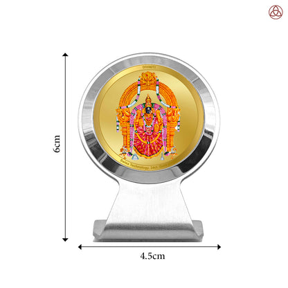 Padmavathi | Divine Goddess Padmavathi Car Dashboard & Tabletop Photo Frame in 24K Gold Plated Foil