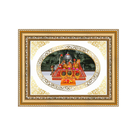 Mata Ka Darbar | Divine Wall & Tabletop Royal Photo Frame in 24K Gold Plated Foil