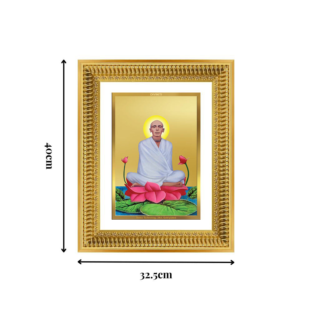 Diviniti 24K Gold Plated Ram Thakur (Classic) Divine Wall Frame for Home Mandir & Office Decor | Luxury Spiritual Gift
