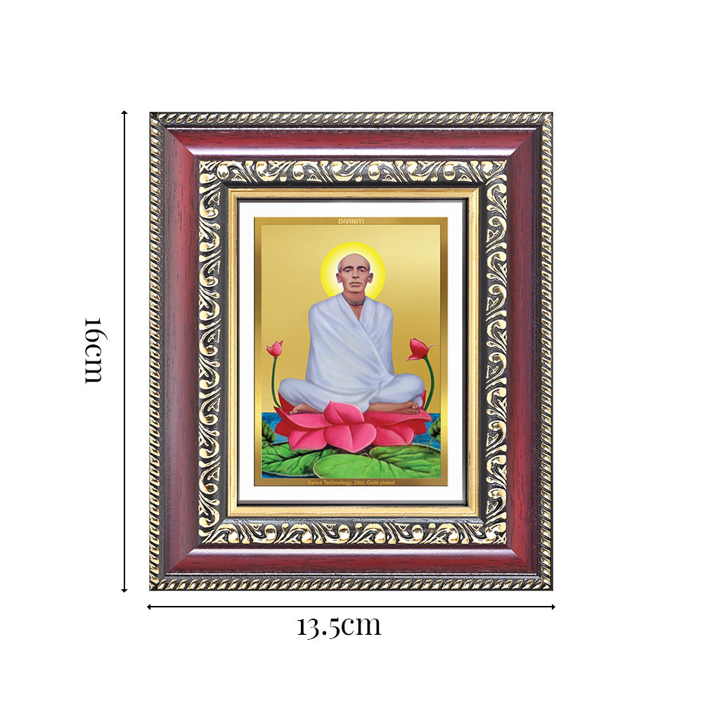 Diviniti 24K Gold Plated Ram Thakur (Classic) Divine Table Top Frame for Home Mandir & Office Decor | Luxury Spiritual Gift