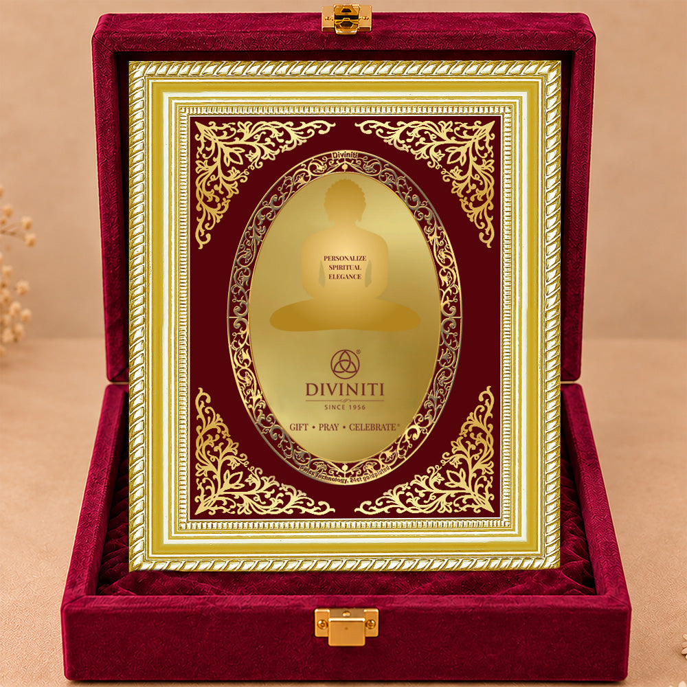 24K Gold-Plated Personalized Frame | Premium Gift Box | 35x27 CM
