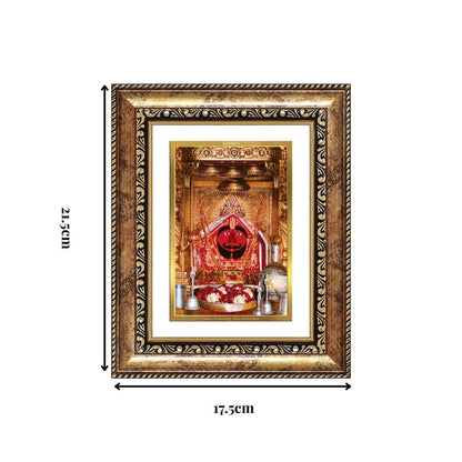 Diviniti 24K Gold Plated Salasar Balaji (Classic) Divine Wall and Table Top Frame for Home Mandir & Office Decor | Luxury Spiritual Gift