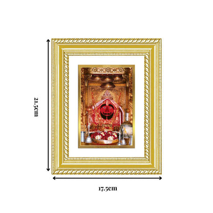 Diviniti 24K Gold Plated Salasar Balaji (Classic) Divine Wall and Table Top Frame for Home Mandir & Office Decor | Luxury Spiritual Gift