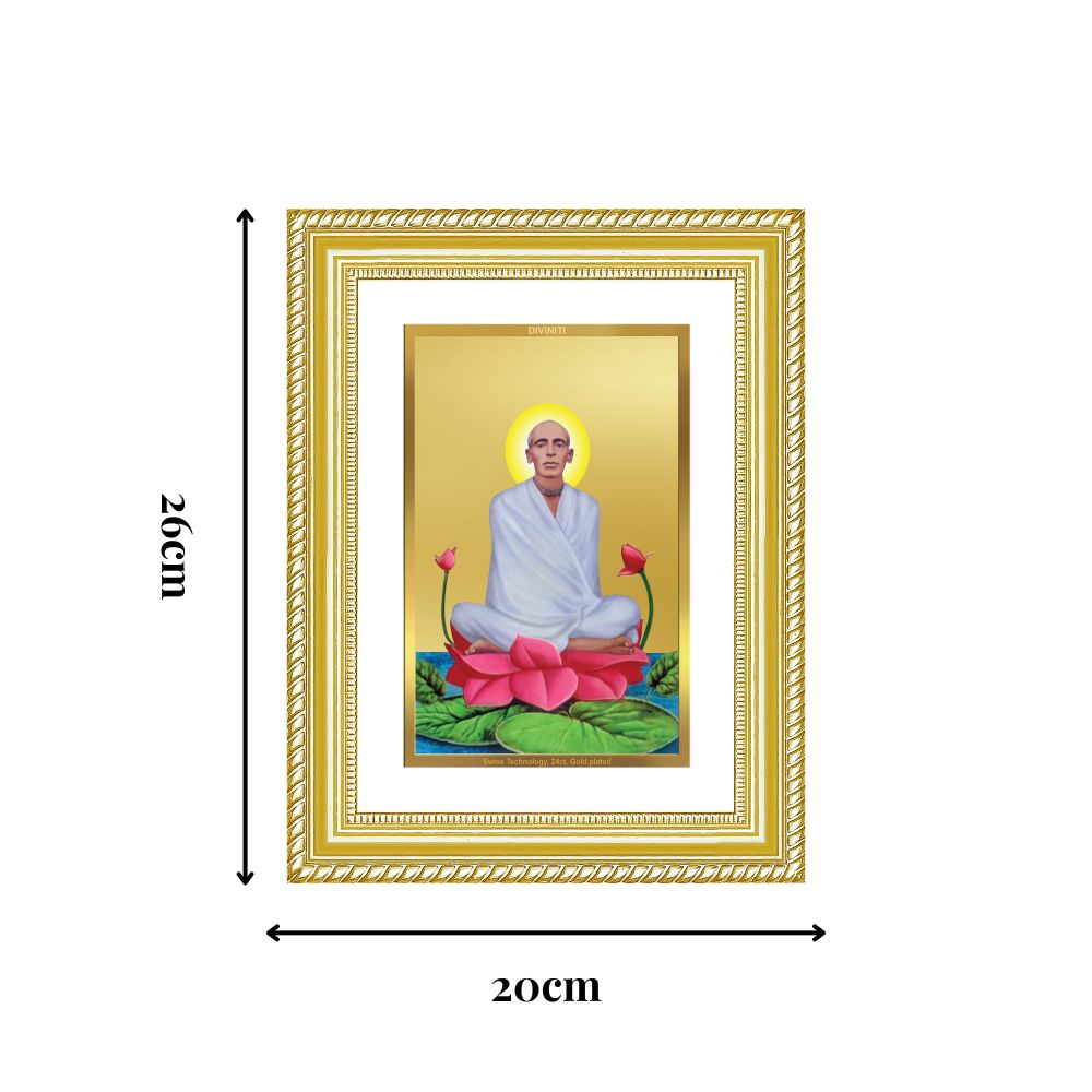 Diviniti 24K Gold Plated Ram Thakur (Classic) Divine Wall Frame for Home Mandir & Office Decor | Luxury Spiritual Gift