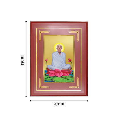 Diviniti Shree Ram Thakur Wall Photo Frame in 24K Gold Plated Foil – Divine Grace, Spiritual Wisdom & Inner Peace