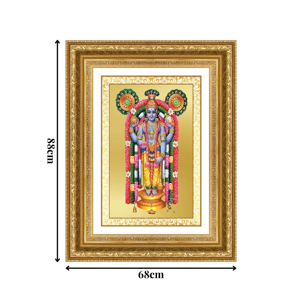 Diviniti 24K Gold Plated Guru Vayurappan (Classic) Sacred Sikh Wall Frame for Home Decor & Office Ambiance | Premium Spiritual Gift