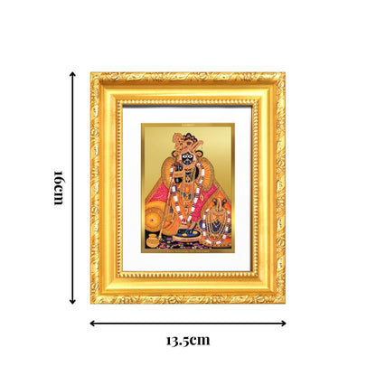 Diviniti 24K Gold Plated Banke Bihari Ji |Divine Table Top Frame for Home Mandir & Office Decor | Luxury Spiritual Gift