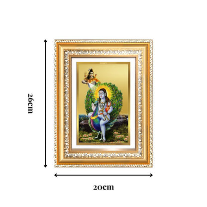 Diviniti 24K Gold Plated Baba Balak Nath Divine Wall Frame for Home Mandir & Office Decor | Luxury Spiritual Gift