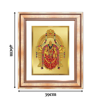 Diviniti 24K Gold Plated Padmavati (Classic) Divine Wall Frame for Home Mandir & Office Decor | Luxury Spiritual Gift