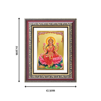 Diviniti 24K Gold Plated Lakshmi (Classic) Divine Wall and Table Top Frame for Home Mandir & Office Decor | Luxury Spiritual Gift
