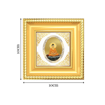 Lord Buddha | Divine Enlightened One Royal Tabletop Photo Frame in 24K Gold Plated Foil