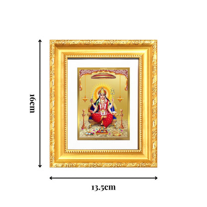 Diviniti 24K Gold Plated Santoshi Mata |Divine Table Top Frame for Home Mandir & Office Decor | Luxury Spiritual Gift