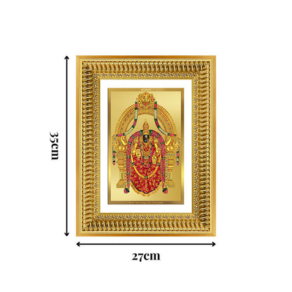 Diviniti 24K Gold Plated Padmavati (Classic) Divine Wall Frame for Home Mandir & Office Decor | Luxury Spiritual Gift