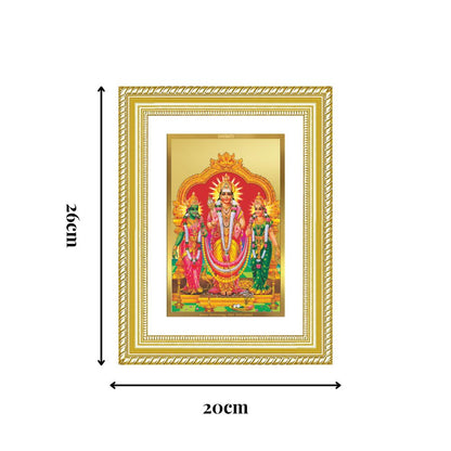 Diviniti 24K Gold Plated Murugan Velli (Classic) Divine Wall Frame for Home Mandir & Office Decor | Luxury Spiritual Gift