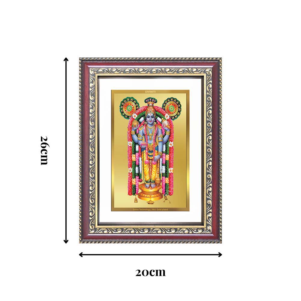 Diviniti 24K Gold Plated Guru Vayurappan (Classic) Sacred Sikh Wall Frame for Home Decor & Office Ambiance | Premium Spiritual Gift