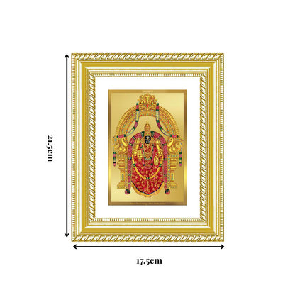 Diviniti 24K Gold Plated Padmavati (Classic) Divine Wall and Table Top Frame for Home Mandir & Office Decor | Luxury Spiritual Gift