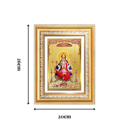 Diviniti 24K Gold Plated Santoshi Mata (Classic) Divine Wall Frame for Home Mandir & Office Decor | Luxury Spiritual Gift